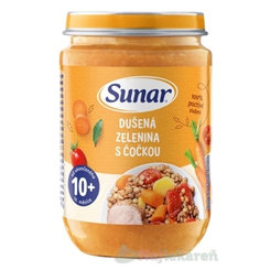 Sunar dušená zelenina s čočkou 10m+ 190 g
