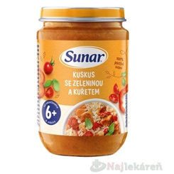 Sunar kuskus se zeleninou a kuřetem 6m+ 190 g