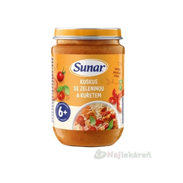 Sunar kuskus se zeleninou a kuřetem 6m+ 190 g