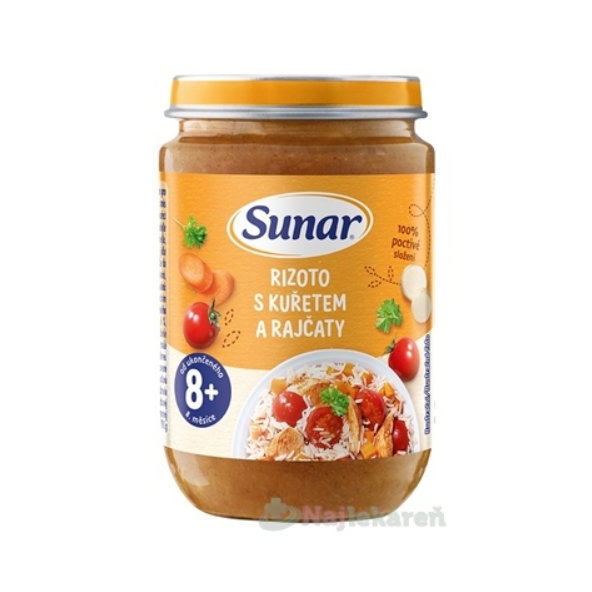 Sunar rizoto s kuřetem a rajčaty 8m+ 190 g