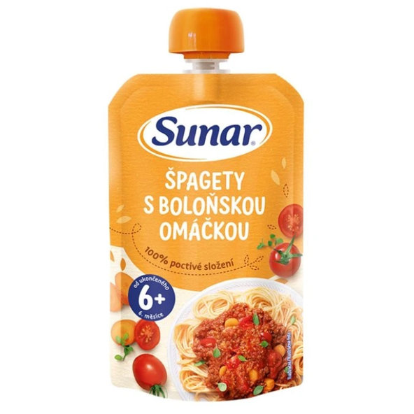 Sunar špagety s boloňskou omáčkou 6m+ 120 g