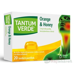Tantum Verde Orange & Honey pastilky 3 mg 20 ks