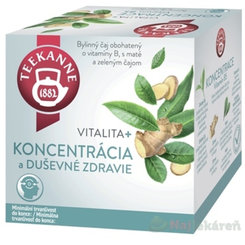 Teekanne Vitalita+ Koncentrace Vitamin B5 bylinný čaj 10 sáčků