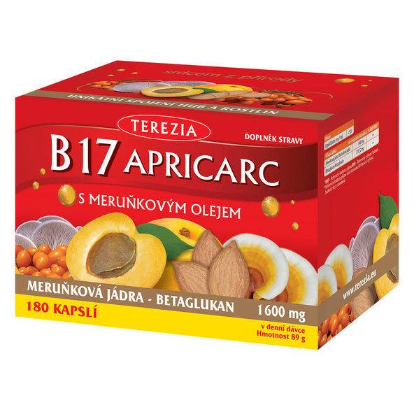 Terezia B17 Apricarc s meruňkovým olejem 180 kapslí