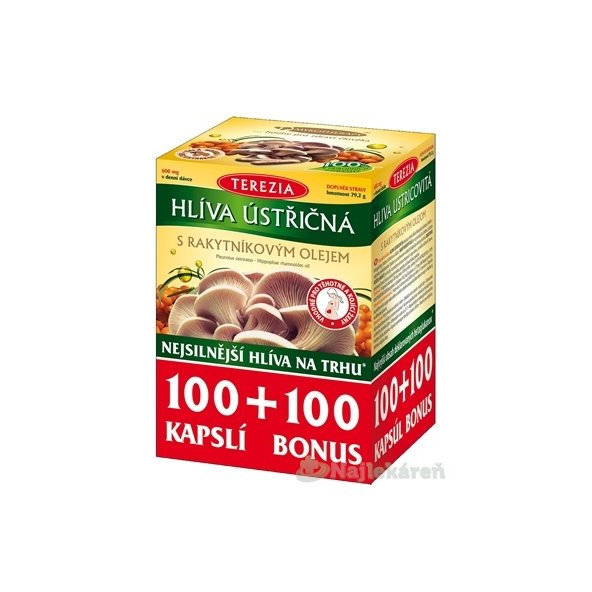 Terezia Hlíva ústřicová s rakytníkovým olejem 2 x 100 kapslí
