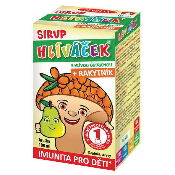 Terezia Hlíváček s hlívou ústřicovou + rakytník sirup hruška 100 ml