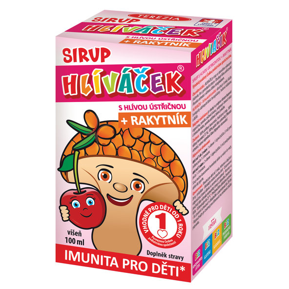 Terezia Hlíváček s hlívou ústřicovou + rakytník sirup višně 100 ml