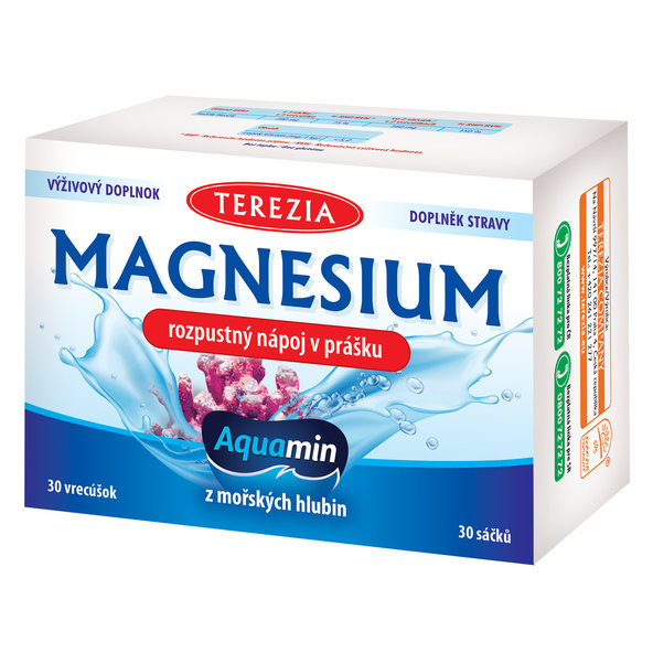 Terezia Magnesium Aquamin nápoj v prášku 30 kusů