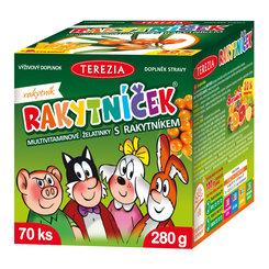 Terezia Rakytníček multivitamínové želatinky 70 želé tablet