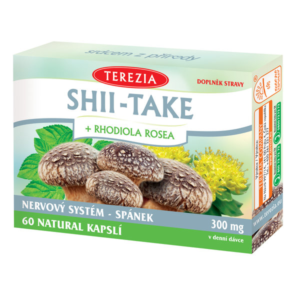 Terezia Shiitake + Rhodiola rosea 60 kapslí