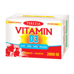 Terezia Vitamín D3 2000 IU 90 kapslí