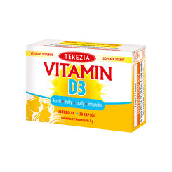 Terezia Vitamín D3 1000 IU 30 kapslí