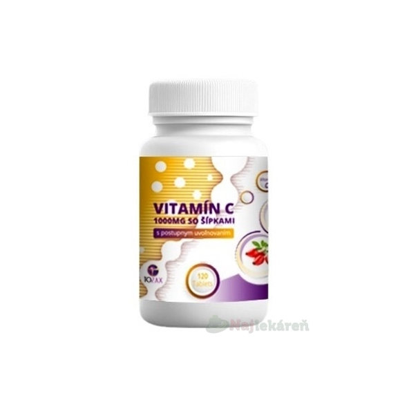 TOZAX vitamin C 1000 mg se šípky 120 tablet