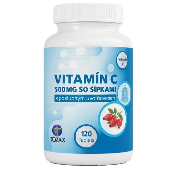 TOZAX vitamin C 500 mg se šípky 120 tablet