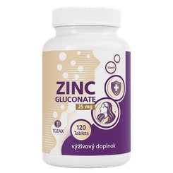 TOZAX zinek glukonát 25 mg 120 tablet