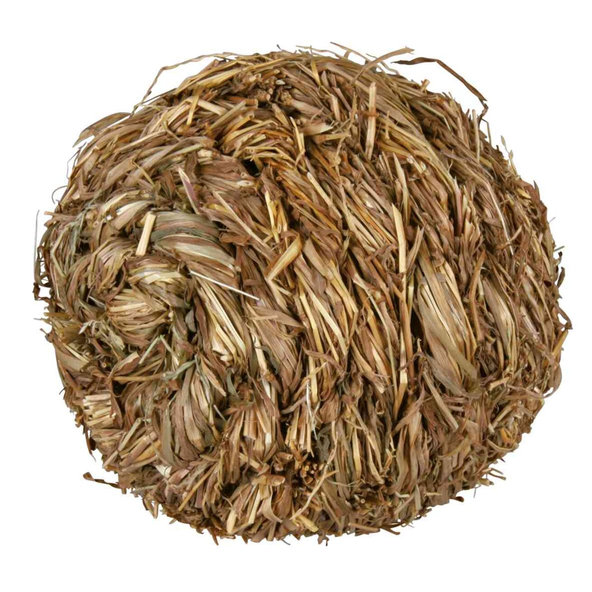 TRIXIE Míček z trávy s rolničkou pro králíky 10 cm
