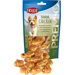 TRIXIE PREMIO Kousky s kuřecími prsy a banánem pro psy 100 g