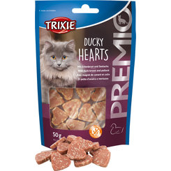 TRIXIE Premio kačacie srdcia pro kočky 50 g