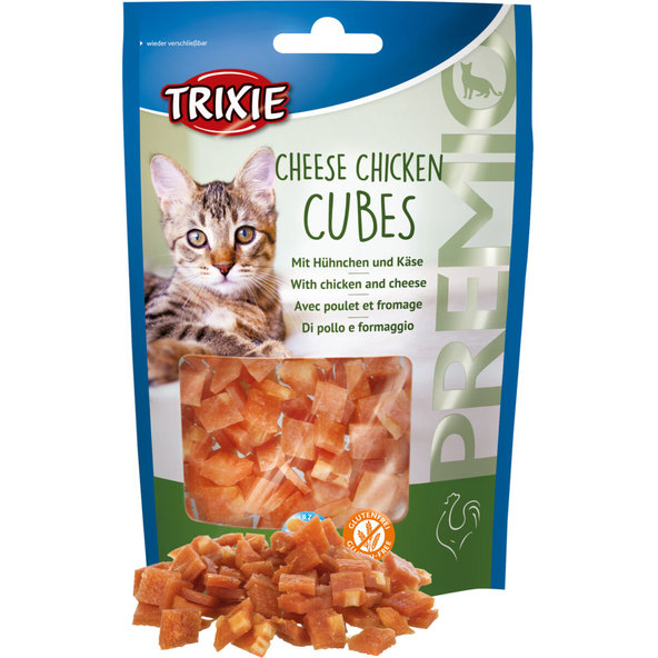 TRIXIE Premio kostky s kuřecím a sýrem pro kočky 50 g