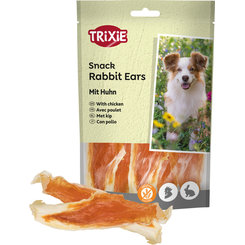 TRIXIE PREMIO králičí uši s kuřecím masem pro psy 80 g