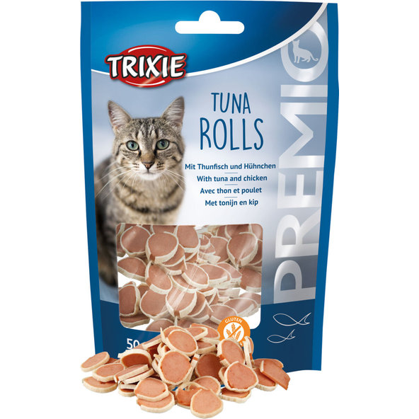 TRIXIE Premio mince s tuňákem a kuřecím masem pro kočky 50 g
