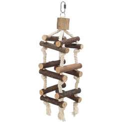 TRIXIE Rope ladder tower hračka pro andulky a kanáry 34 cm