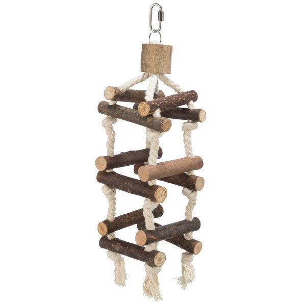 TRIXIE Rope ladder tower hračka pro andulky a kanáry 34 cm