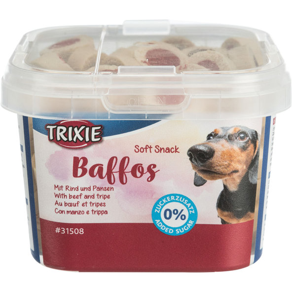 TRIXIE Soft Snack Baffos mini kolečka hovězí dršťky 140 g