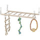 TRIXIE Suspension Bridge dřevěný žebřík pro fretky a potkany 35 cm