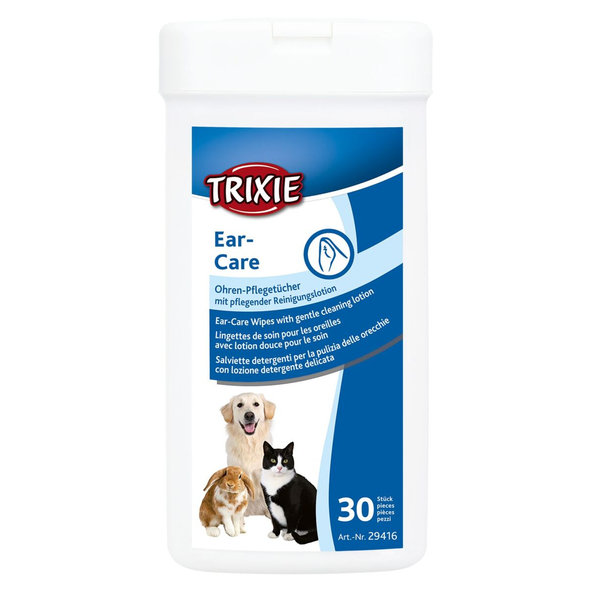 TRIXIE vlhčené ubrousky na uši pro psy a kočky 30 ks