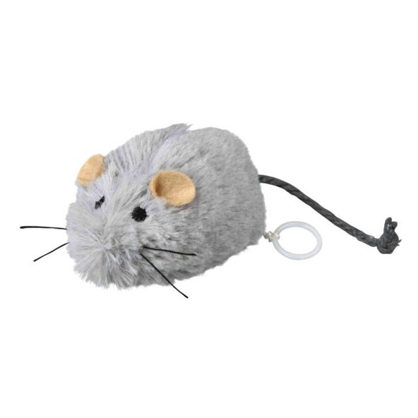 TRIXIE Natahovací plyšová myš Wriggle Mouse 8 cm
