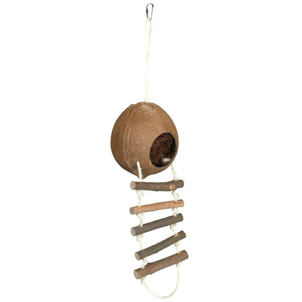 TRIXIE Závěsný kokosový domeček pro malé hlodavce 13 × 56 cm