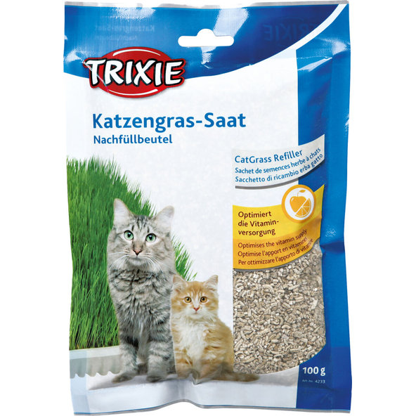 TRIXIE měkká tráva pro koťata náhradní náplň 100 g