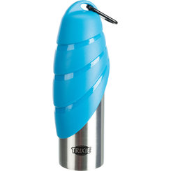 TRIXIE nerezová láhev s miskou na vodu pro psy 750 ml