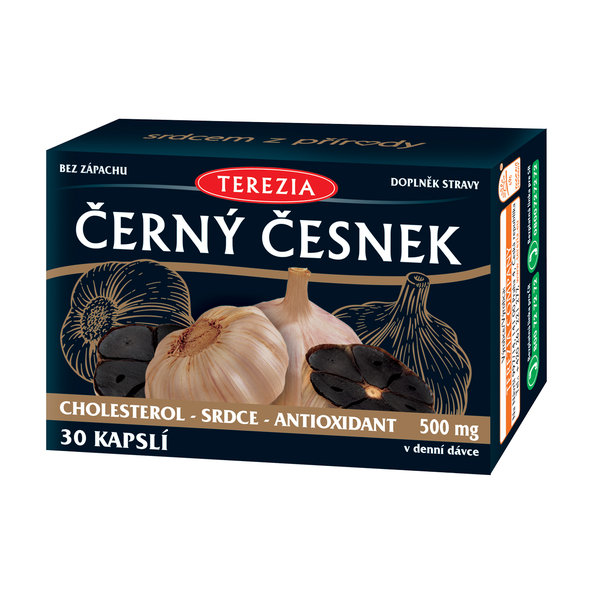 Terezia Černý česnek na cholesterol 30 kapslí