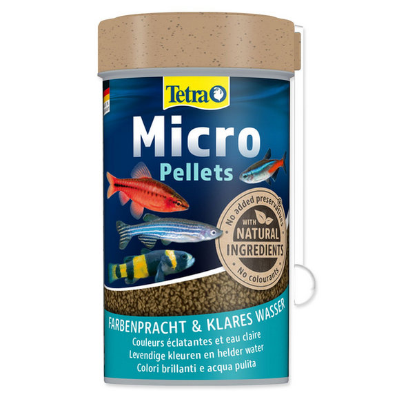 Tetra Micro Pellets krmivo pro akvarijní ryby 100 ml