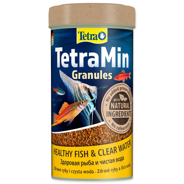 Tetra Min Granules kompletní krmivo pro akvarijní ryby 250 ml