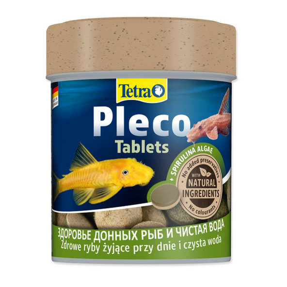 Tetra Pleco Tablets se spirulinou pro býložravé ryby 120 tablet