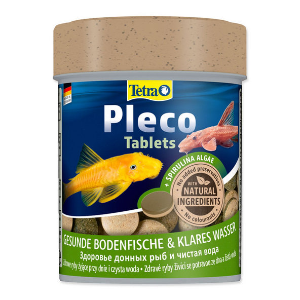 Tetra Pleco Tablets se spirulinou pro býložravé ryby 275 tablet