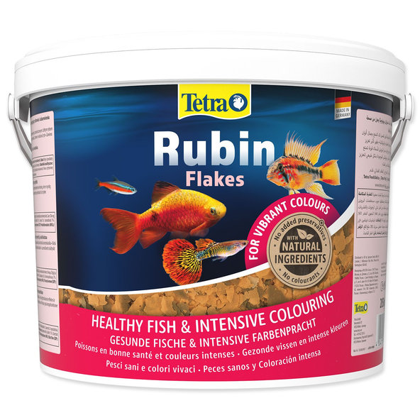 Tetra Rubin krmivo pro zvýraznění zbarvení akvarijních ryb 10 l