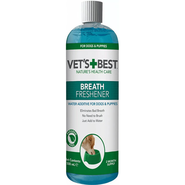 VET'S BEST ústní voda pro svěží dech psů 500 ml