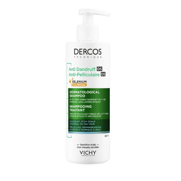 VICHY Dercos Anti-Pelliculaire šampon na mastné lupy 390 ml