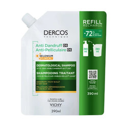 VICHY Dercos náhradní náplň šampon proti suchým lupům 390 ml