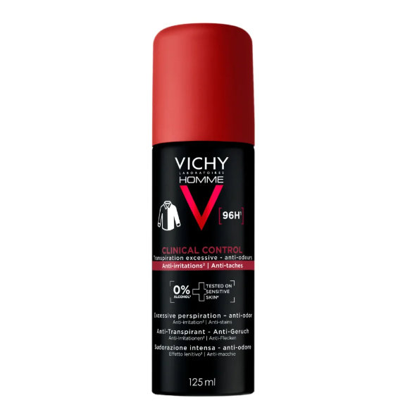 VICHY Homme Deo Clinical Control 96h antiperspirant pro muže 125 ml