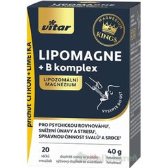 Vitar Kings Lipomagne + B komplex prášek 20 sáčků