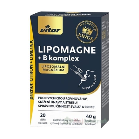 Vitar Kings Lipomagne + B komplex prášek 20 sáčků