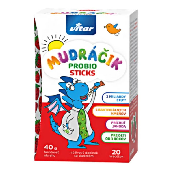 Mudráčik Probio Sticks jahoda 20 sáčků