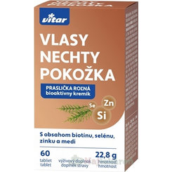 Vitar vlasy nehty pokožka 60 tablet