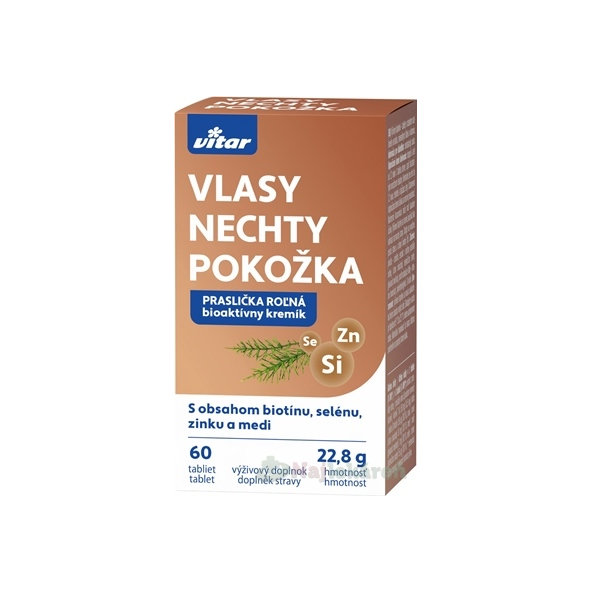 Vitar vlasy nehty pokožka 60 tablet
