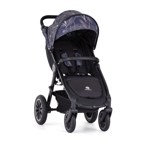 PETITE&MARS kočárek Street+ Air Black Palmtree Limited100